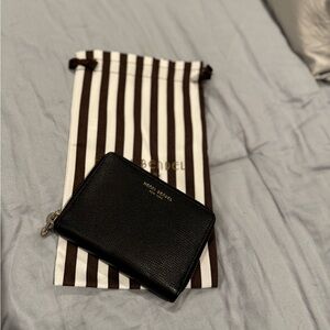 Henri Bendel Black Leather Wallet